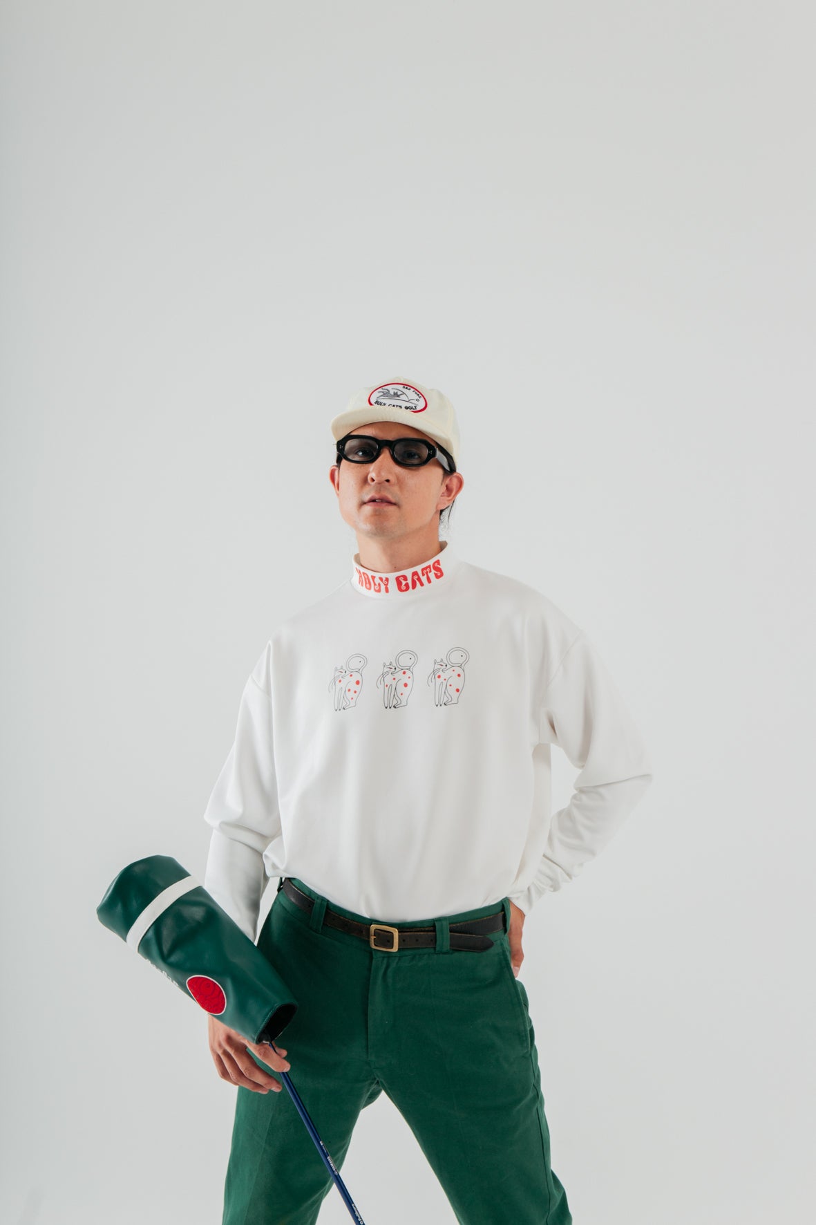 HC CLASSIC LOGO MOCKNECK – HOLYCATS GOLF