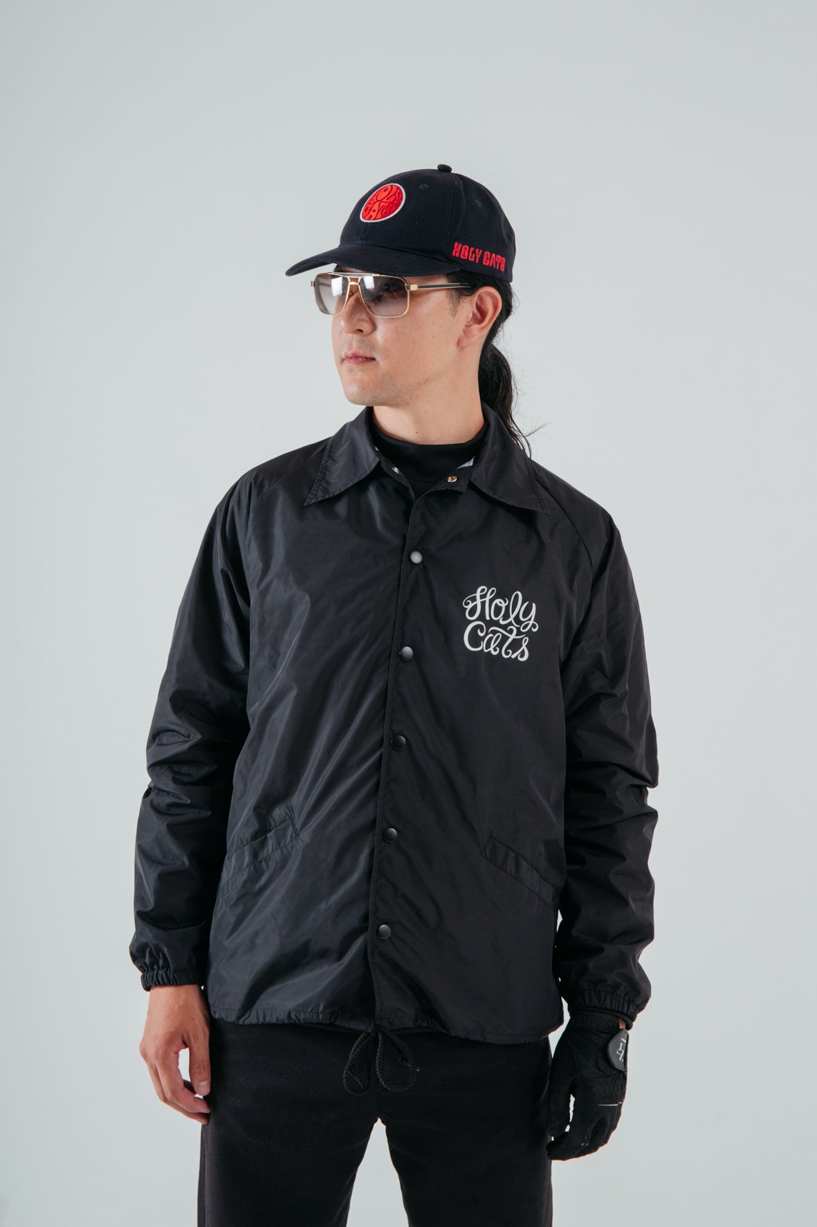 HC COACH JACKET BLACK – HOLYCATS GOLF