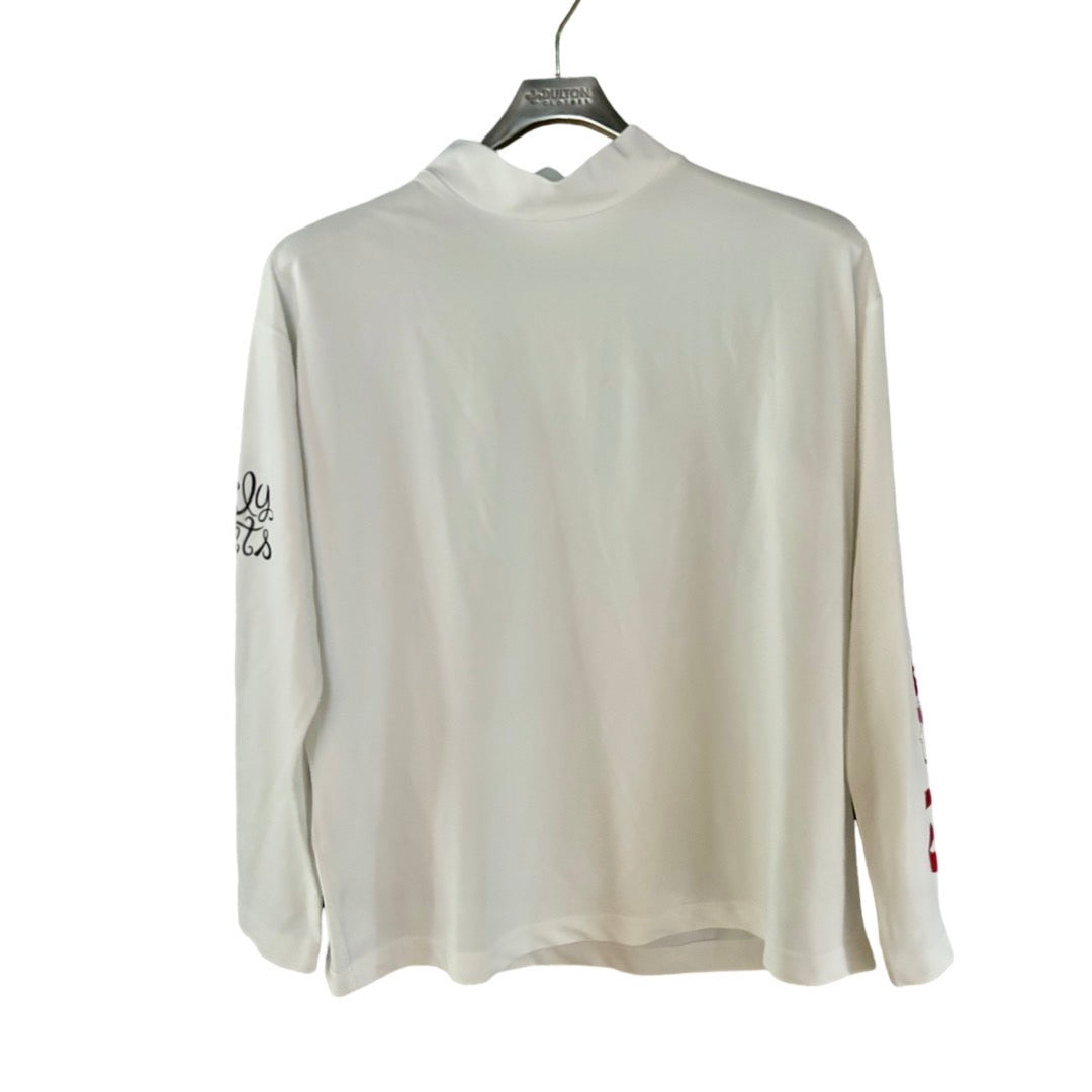 DIGNIFIED LOGO WARM MOCK NECK L/S TEE - BLACK - – HOLYCATS GOLF